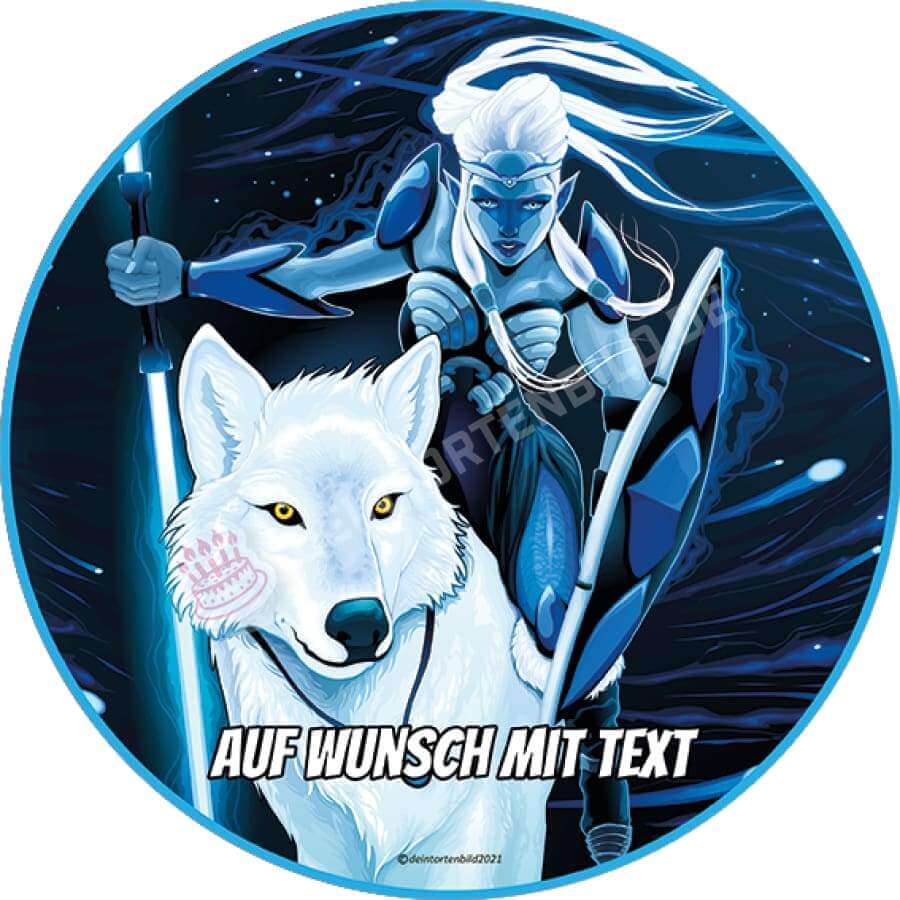 Motiv: Fantasy Kriegerin mit Wolf - Hochwertige und individuelle Tortenaufleger für jeden Anlass
Tortenaufleger Fantasy Kriegerin mit Wolf in 20cm Kreis
Unsere Tortenaufleger sind ein ideales Geschenk - Tortenbild - DeintortenbildFantasy Kriegerin mit Wolf