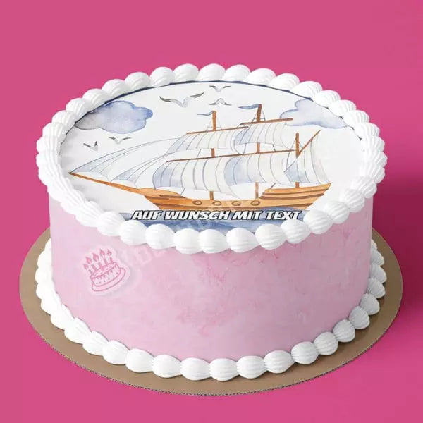 Motiv: Wasserfarben Segelschiff - Hochwertige und individuelle Tortenaufleger für jeden Anlass
Tortenaufleger Wasserfarben Segelschiff in 20cm Kreis
Unsere Tortenaufleger sind ein ideales Geschenk fü - Tortenbild - DeintortenbildWasserfarben Segelschiff