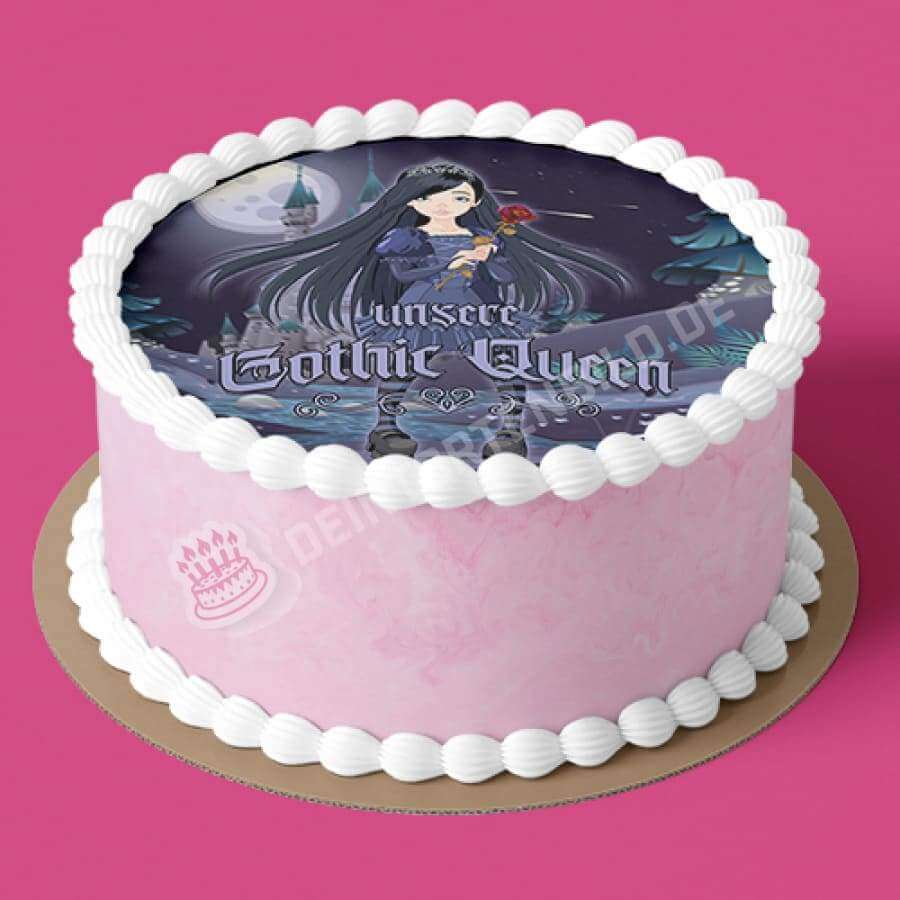 Motiv: Gothic Prinzessin - Hochwertige und individuelle Tortenaufleger für jeden Anlass
Tortenaufleger Gothic Prinzessin in 20cm Kreis
Unsere Tortenaufleger sind ein ideales Geschenk für beso - Tortenbild - DeintortenbildGothic Prinzessin