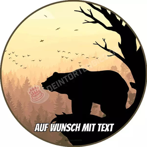 Motiv: Waldtier vor Sonnenuntergang - Hochwertige und individuelle Tortenaufleger für jeden Anlass
Tortenaufleger Waldtier vor Sonnenuntergang in 20cm Kreis
Ein Aufleger mit fünf verschiedenen Waldtiere - Tortenbild - DeintortenbildWaldtier vor Sonnenuntergang