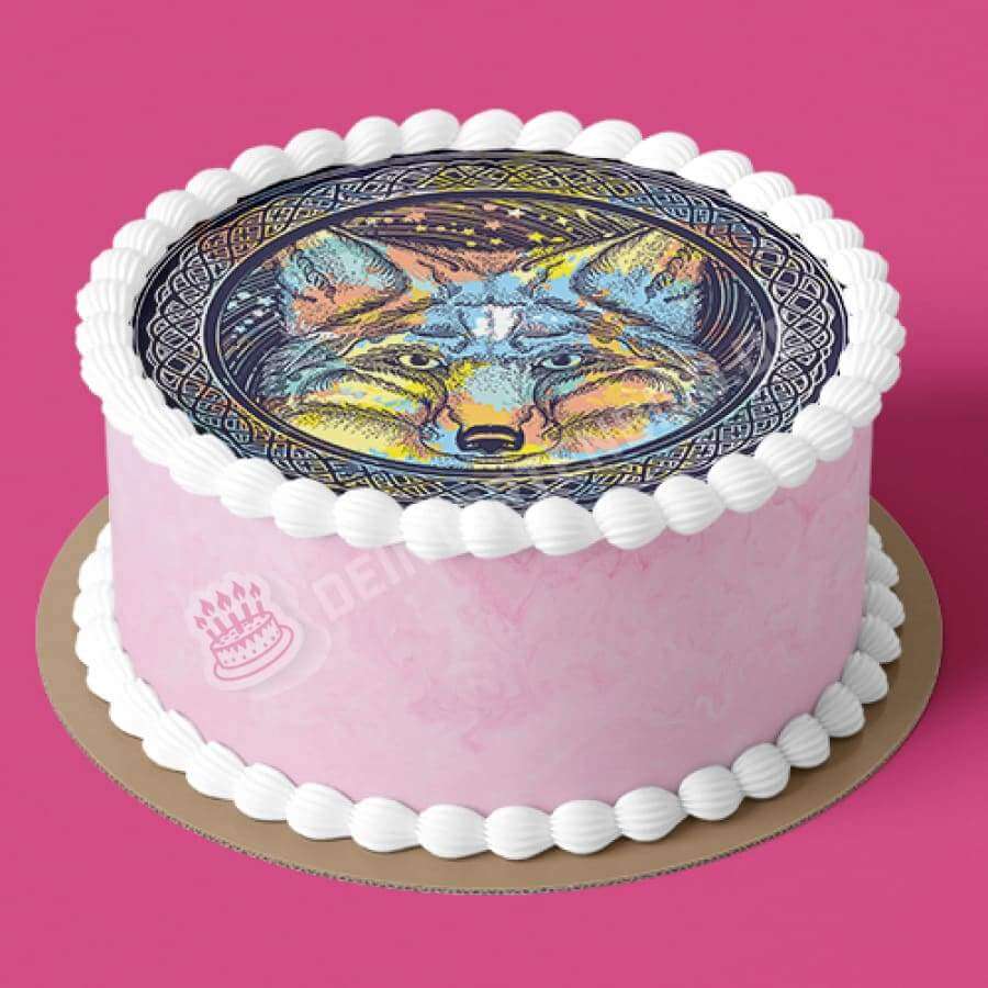 Motiv: Bunter Fuchs mit Knotenmuster - Hochwertige und individuelle Tortenaufleger für jeden Anlass
Tortenaufleger Bunter Fuchs mit Knotenmuster 20cm Kreis
Dieser Tortenaufleger mit einem bunten Fuchs un - Tortenbild - DeintortenbildBunter Fuchs mit Knotenmuster