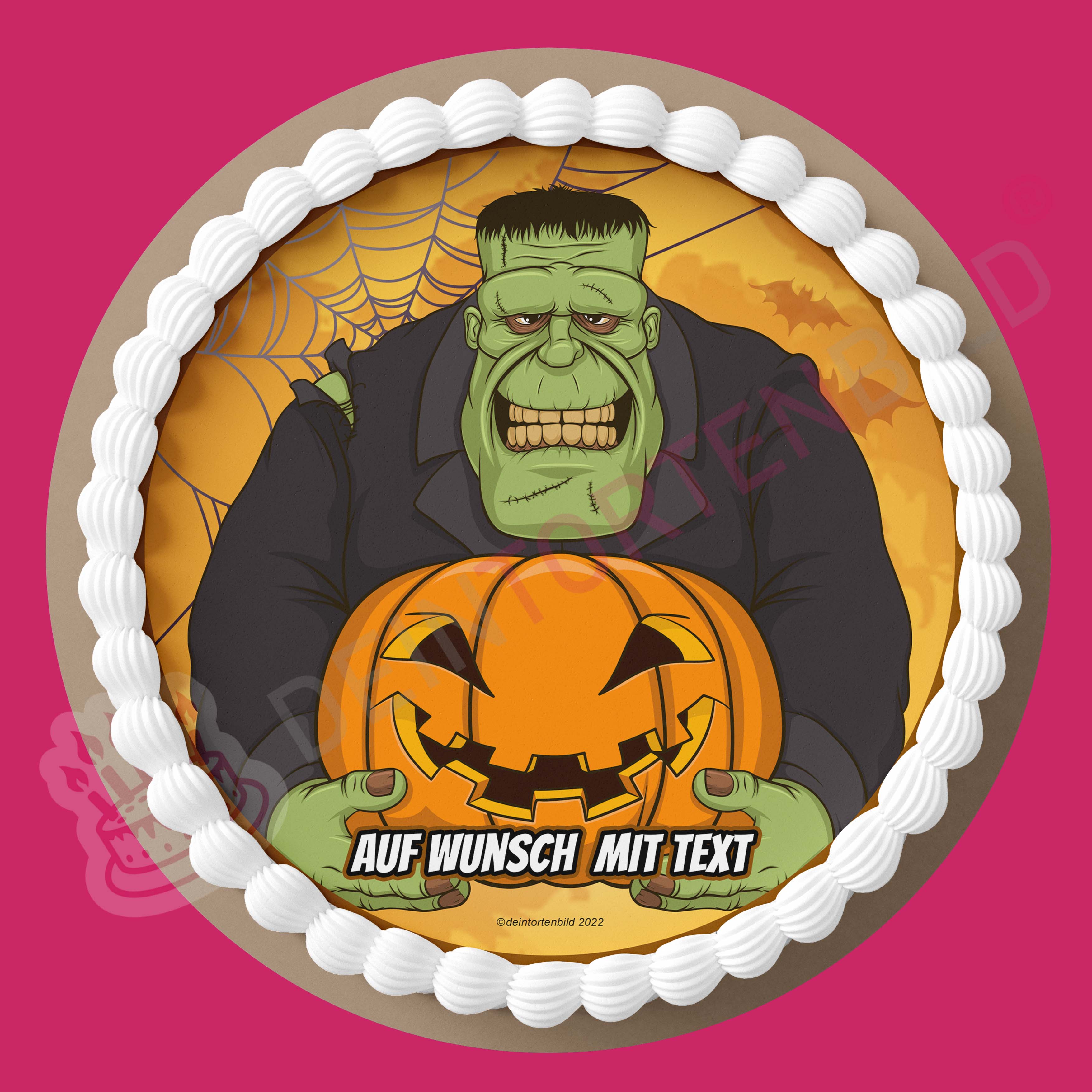 Halloween - Frankenstein - Hochwertige und individuelle Tortenaufleger für jeden Anlass
Tortenaufleger Frankenstein - 20cm Kreis
Unser Tortenaufleger mit dem gruseligen Frankenstein, ist ei - Halloween - DeintortenbildHalloween - Frankenstein