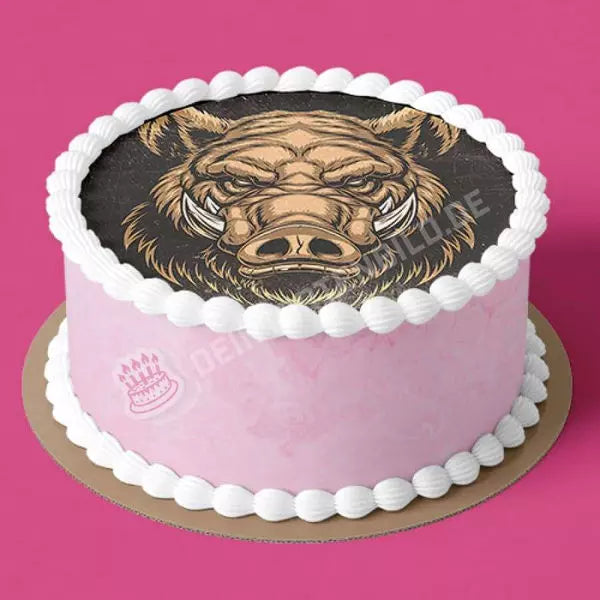 Motiv: Wildschwein - Deintortenbild.de Tortenaufleger aus Esspapier: Oblatenpapier, Zuckerpapier, Fondantpapier