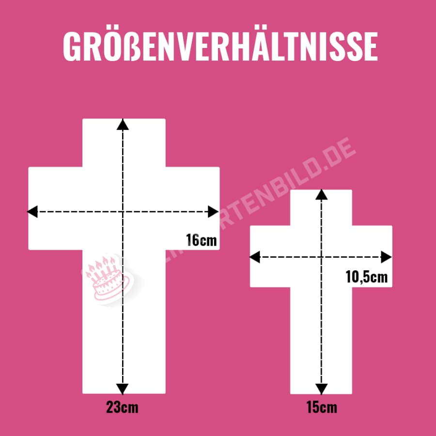 Individuelle Tortenaufleger als Kreuz -
HOCHWERTIGE UND INDIVIDUELLE KREUZ TORTENAUFLEGER FÜR JEDEN ANLASS
Unsere Tortenaufleger sind ein ideales Geschenk für besondere Menschen und ein Highlight auf Tort - Online-Designer - DeintortenbildIndividuelle Tortenaufleger als Kreuz