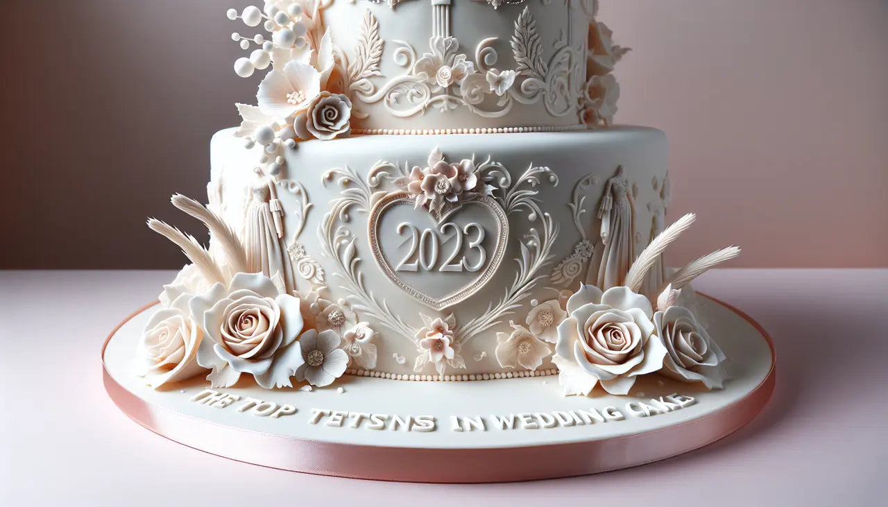 Perfekten Fondantdekorationen: Trends 2023 für Hochzeitstorten