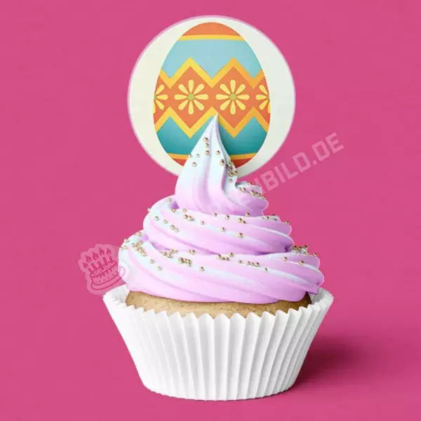 Muffinaufleger Motiv: Ostern -  Bunte Ostereier von Deintortenbild – Tortenaufleger, Tortenfoto, Tortenbild, personalisiert & individuell bei Deintortenbild.de