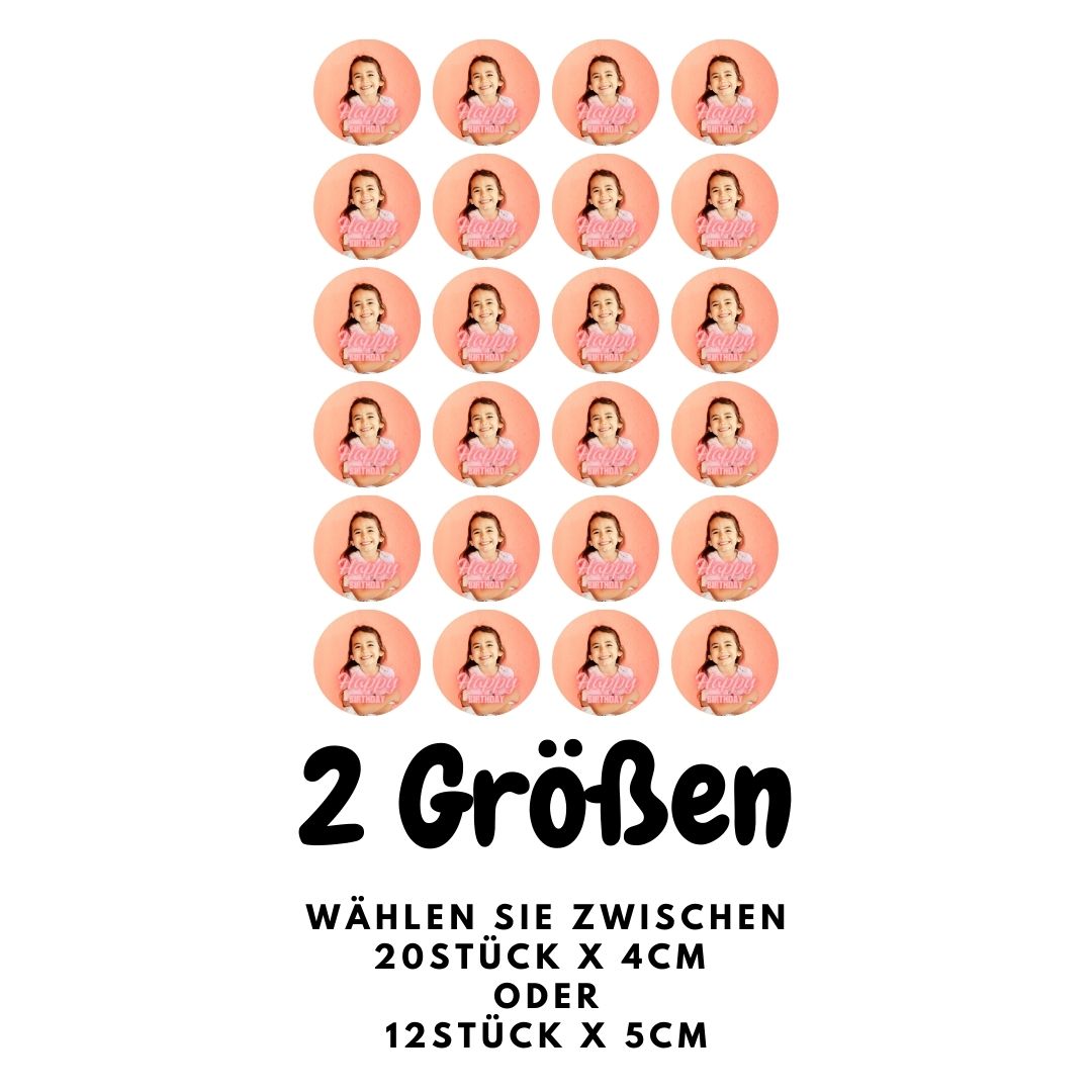 Tortenbild mit Foto und Text (Gestaltungsservice) - Unsere personalisierten Tortenaufleger und Muffinaufleger sind perfekt für jede Feier! Egal ob Geburtstag, Hochzeit oder Jubiläum, mit Ihrem Wunschfoto und Text mach - Foto Tortenaufleger - Deintortenbild.deTortenbild mit Foto und Text (Gestaltungsservice)