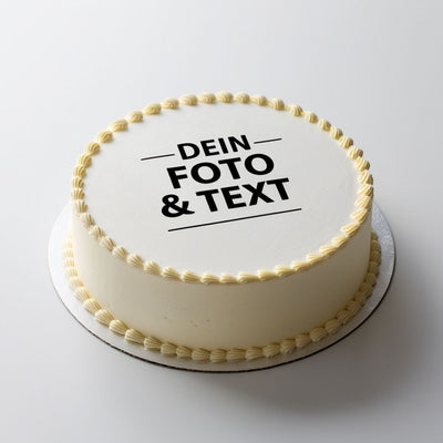 Tortenbild Hochzeit – essbares Zuckerfoto für Hochzeitstorte