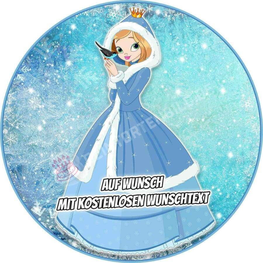 Motiv: Prinzessin Winter von Deintortenbild – Tortenaufleger, Tortenfoto, Tortenbild, personalisiert & individuell bei Deintortenbild.de