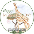 Motiv: Muttertag - Giraffen - Hochwertige und individuelle Tortenaufleger für jeden Anlass
Tortenaufleger Muttertag - Giraffen 20cm Kreis 
Unsere Tortenaufleger sind ein ideales Geschenk für beso - Tortenbild - DeintortenbildMuttertag - Giraffen