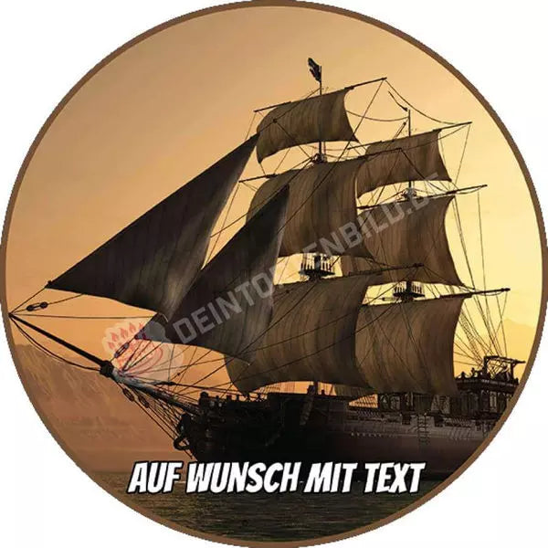 Motiv: Segelschiff #3 von Deintortenbild – Tortenaufleger, Tortenfoto, Tortenbild, personalisiert & individuell bei Deintortenbild.de