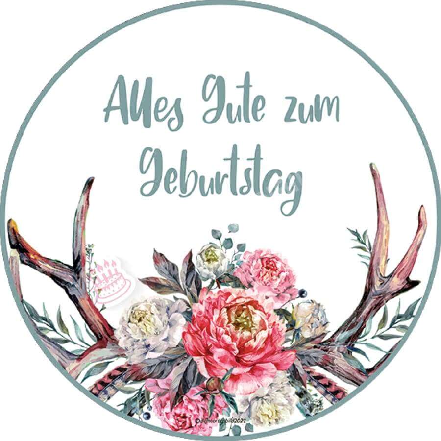 Motiv: Elegantes Geweih mit Spruch zum Auswählen - Deintortenbild.de Tortenaufleger aus Esspapier: Oblatenpapier / Herzlichen Glückwunsch, Oblatenpapier / Alles Gute zum Geburtstag, Oblatenpapier / Viel Glück, Oblatenpapier / Zur Hochzeit, Oblatenpapier / Zur Kommunion, Oblatenpapier / Zur Konfirmation, Oblatenpapier / Ich liebe dich, Oblatenpapier / Lieblingsmensch, Oblatenpapier / Zur Taufe, Zuckerpapier / Herzlichen Glückwunsch