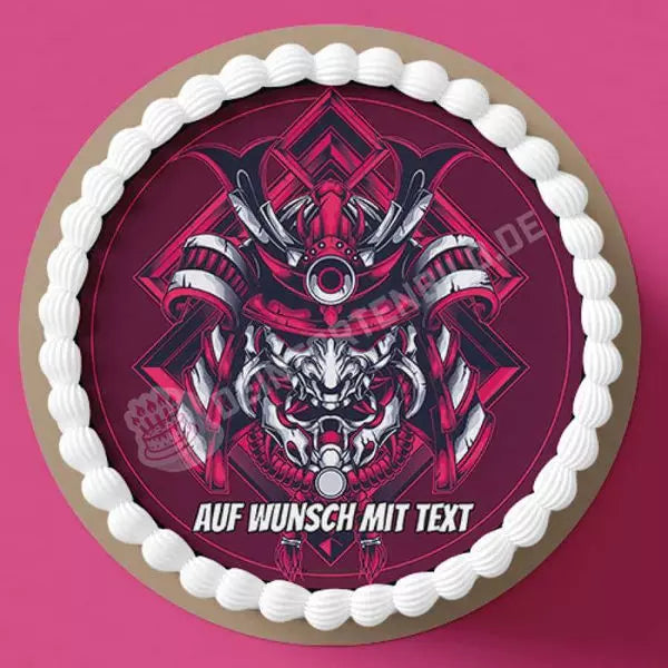 Motiv: Samurai Krieger - Hochwertige und individuelle Tortenaufleger für jeden Anlass
Tortenaufleger Samurai Krieger in 20cm Kreis 
Unsere Tortenaufleger sind ein ideales Geschenk für besond - Tortenbild - DeintortenbildSamurai Krieger