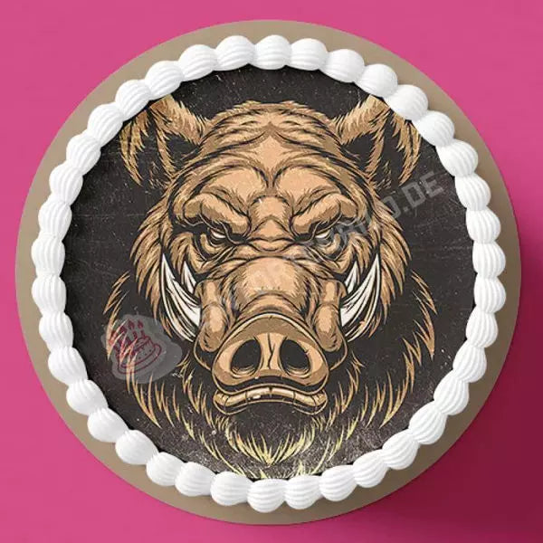 Motiv: Wildschwein - Deintortenbild.de Tortenaufleger aus Esspapier: Oblatenpapier, Zuckerpapier, Fondantpapier