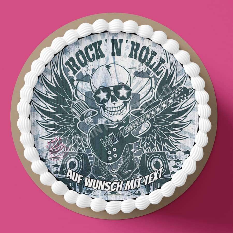 Motiv: Rock n Roll Collage - Hochwertige und individuelle Tortenaufleger für jeden Anlass
Tortenaufleger Rock n Roll Collage 20cm Kreis 
Unsere Tortenaufleger sind ein ideales Geschenk für beson - Tortenbild - DeintortenbildRoll Collage