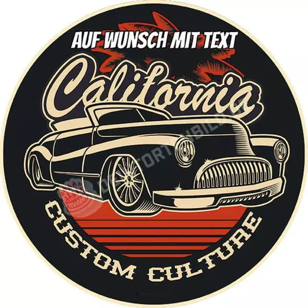 Motiv: Vintage - Custom Culture  California von Deintortenbild – Tortenaufleger, Tortenfoto, Tortenbild, personalisiert & individuell bei Deintortenbild.de