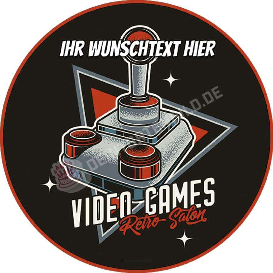 Motiv: Retro Video Games Joystick - Hochwertige und individuelle Tortenaufleger für jeden Anlass
Tortenaufleger Retro Video Games Joystick in 20cm Kreis 
Unsere Tortenaufleger sind ein ideales Geschenk - Tortenbild - DeintortenbildRetro Video Games Joystick