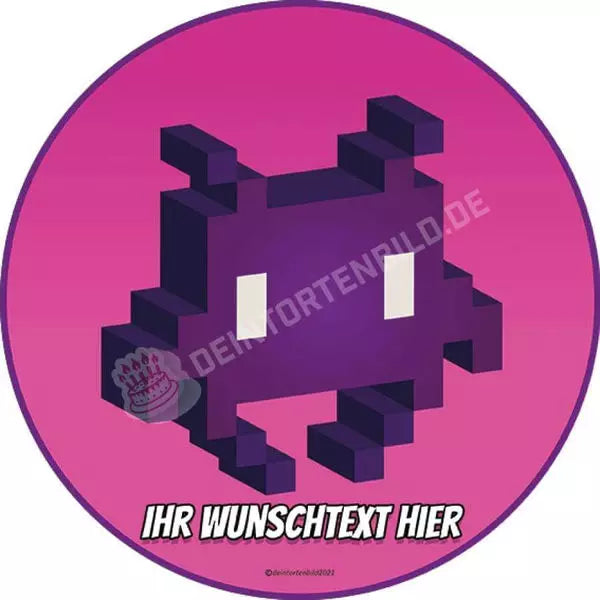 Motiv: Videospiel Games Pixelgrafik - Hochwertige und individuelle Tortenaufleger für jeden Anlass
Tortenaufleger Videospiele Games Pixelgrafik in 20cm Kreis 
Unsere Tortenaufleger sind ein ideales Gesch - Tortenbild - DeintortenbildVideospiel Games Pixelgrafik