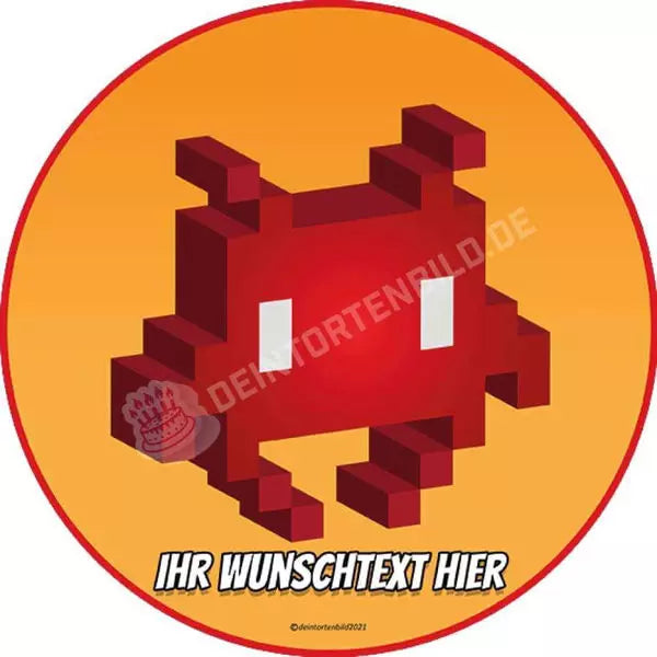 Motiv: Videospiel Games Pixelgrafik - Hochwertige und individuelle Tortenaufleger für jeden Anlass
Tortenaufleger Videospiele Games Pixelgrafik in 20cm Kreis 
Unsere Tortenaufleger sind ein ideales Gesch - Tortenbild - DeintortenbildVideospiel Games Pixelgrafik