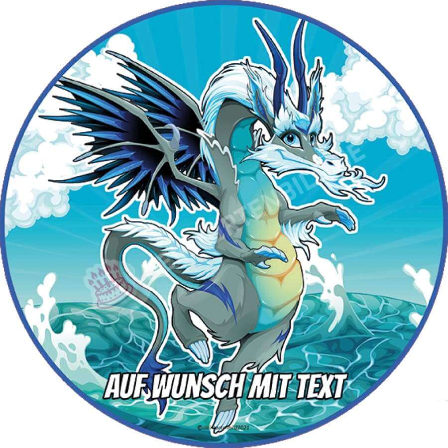 Motiv: Märchen Luftdrache von Deintortenbild – Tortenaufleger, Tortenfoto, Tortenbild, personalisiert & individuell bei Deintortenbild.de