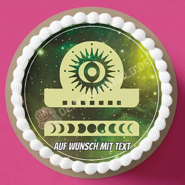 Motiv: Sternzeichen Symbol Waage - Hochwertige und individuelle Tortenaufleger für jeden Anlass
Tortenaufleger Sternzeichen Symbol Waage 20cm Kreis 
Unsere Tortenaufleger sind ein ideales Geschenk für - Tortenbild - DeintortenbildSternzeichen Symbol Waage