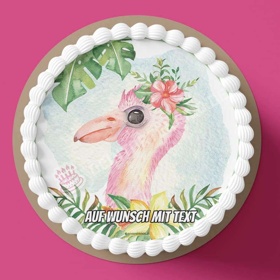 Motiv: Baby Flamingo - Hochwertige und individuelle Tortenaufleger für jeden Anlass
Tortenaufleger Baby Flamingo in 20cm Kreis
Dieser Tortenaufleger mit einem rosanen Baby Flamingo ist ein - Tortenbild - DeintortenbildBaby Flamingo