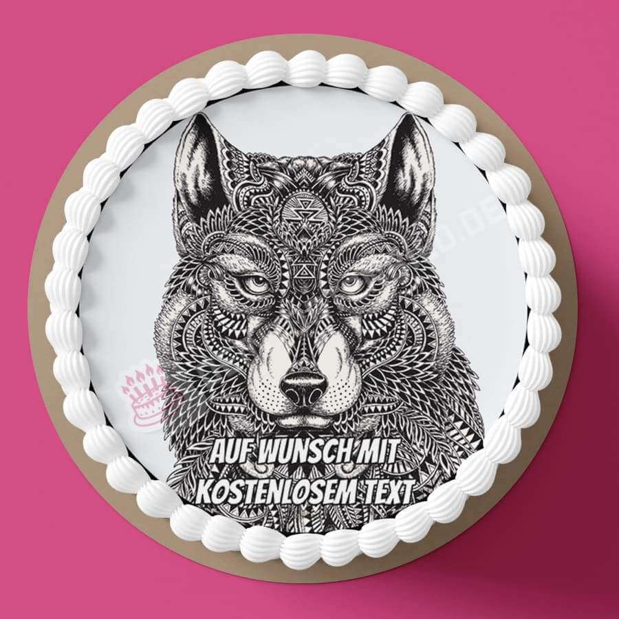 Motiv: Abstrakt - Wolf - Hochwertige und individuelle Tortenaufleger für jeden Anlass
Tortenaufleger Abstrakt - Wolf 20cm Kreis 
Ein Aufleger mit einem abstrakten Wolfskopf
Unsere Tortenaufl - Tortenbild - DeintortenbildAbstrakt - Wolf