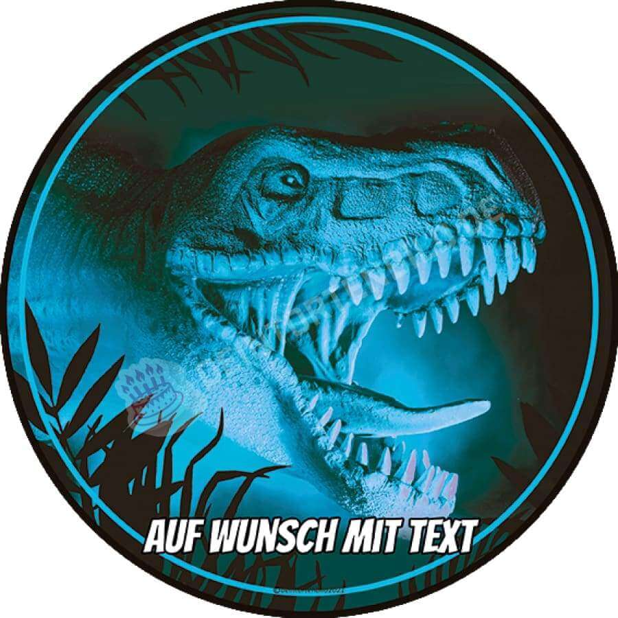 Motiv: Angestrahlter T-Rex Dino Kopf - Hochwertige und individuelle Tortenaufleger für jeden Anlass
Tortenaufleger Angestrahlter T-Rex Dino Kopf in 20cm Kreis 
Dieser Tortenaufleger mit einem gefährlichen - Tortenbild - Deintortenbild-Rex Dino Kopf