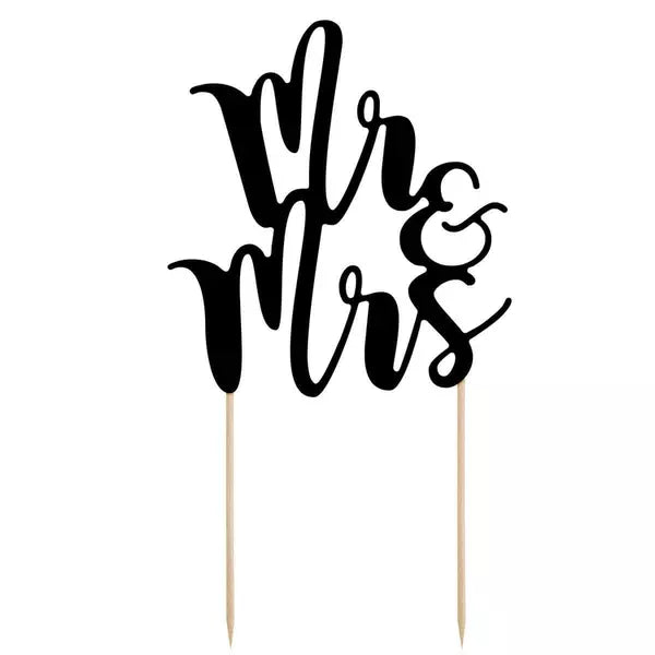 PartyDeco Cake Topper Mr & Mrs - Schwarz - 

Platzieren Sie diesen PartyDeco Cake Topper Mr &amp; Mrs auf Ihrer Hochzeitstorte, um einen atemberaubenden Look zu erzeugen!
Größe: ca. 25,5 cm hoch
Inhalt: 1 Stü - Cake-Topper - PartyDecoPartyDeco Cake Topper Mr & Mrs - Schwarz