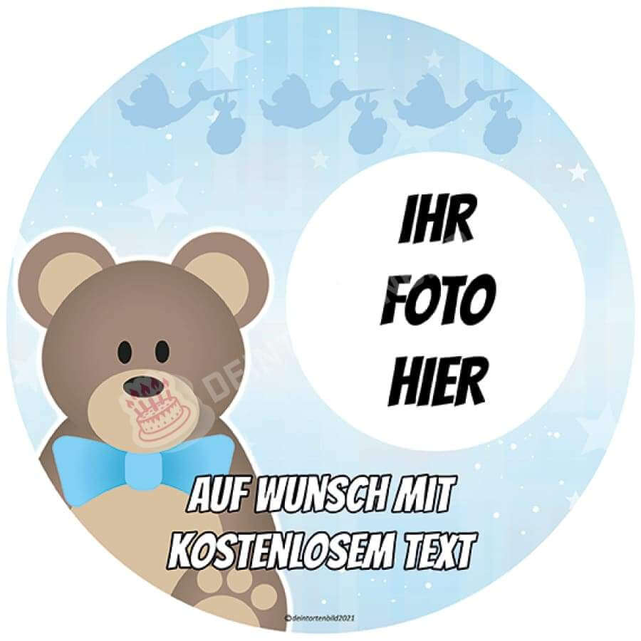 Motiv: Baby Junge Fotomotiv (Version1) von Deintortenbild – Tortenaufleger, Tortenfoto, Tortenbild, personalisiert & individuell bei Deintortenbild.de