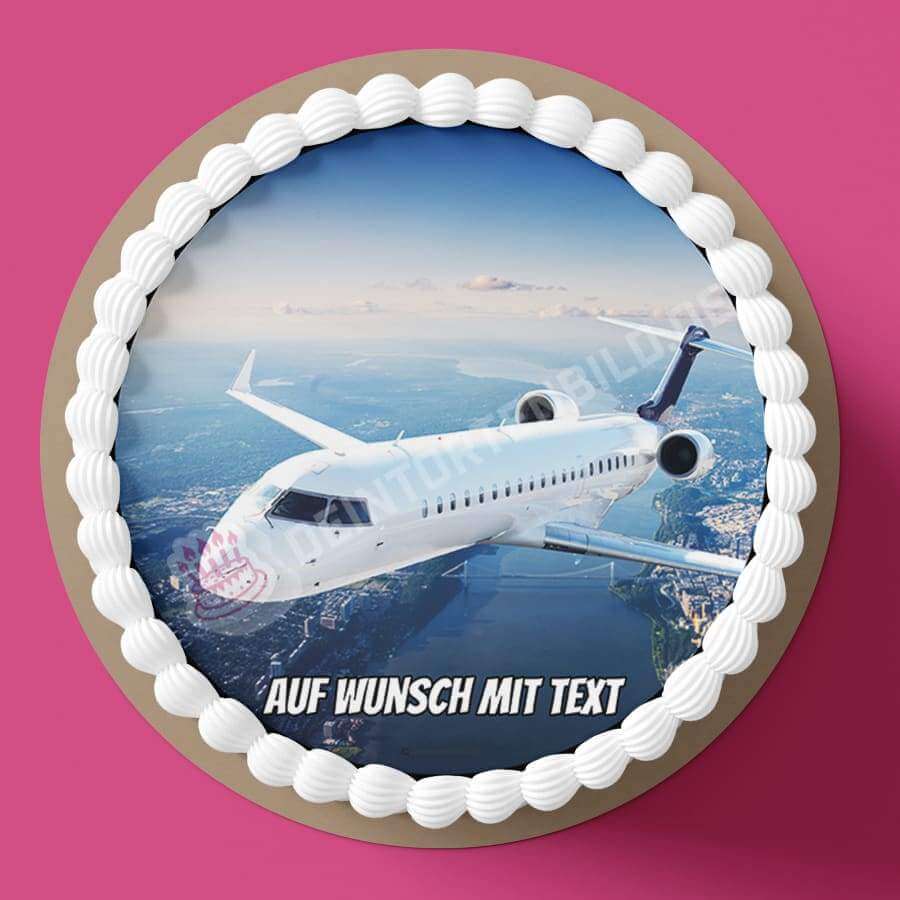 Motiv: Flugzeug - Hochwertige und individuelle Tortenaufleger für jeden Anlass
Tortenaufleger Flugzeug 20cm Kreis 
Unsere Tortenaufleger sind ein ideales Geschenk für besondere Mensch - Tortenbild - DeintortenbildMotiv