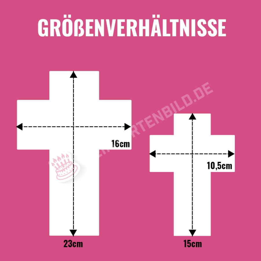 Individuelle Tortenaufleger als Kreuz - 
HOCHWERTIGE UND INDIVIDUELLE KREUZ TORTENAUFLEGER FÜR JEDEN ANLASS
Unsere Tortenaufleger sind ein ideales Geschenk für besondere Menschen und ein Highlight auf Tort - Online-Designer - DeintortenbildIndividuelle Tortenaufleger als Kreuz