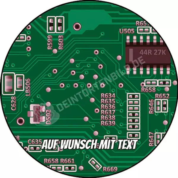 Motiv: Technik Leiterplatte von Deintortenbild – Tortenaufleger, Tortenfoto, Tortenbild, personalisiert & individuell bei Deintortenbild.de