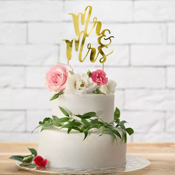 PartyDeco Cake Topper Mr & Mrs - gold - 

Vollenden Sie Ihre Hochzeitstorte mit diesem wunderschönen goldenen Mr &amp; Mrs Cake Topper von PartyDeco!
Größe: ca. 25,5 cm hoch
Inhalt: 1 Stück

 - Cake-Topper - PartyDecoPartyDeco Cake Topper Mr & Mrs - gold