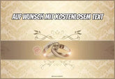 Rechteck Motiv: Hochzeit - Goldene Eheringe - Deintortenbild.de Tortenaufleger aus Esspapier: Oblatenpapier, Zuckerpapier, Fondantpapier