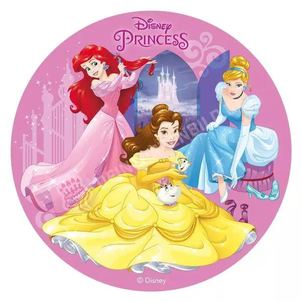 Tortenaufleger von Dekora mit dem Motiv: Disney Princess in 20 cm - Deintortenbild.de Tortenaufleger aus Esspapier: Default Title