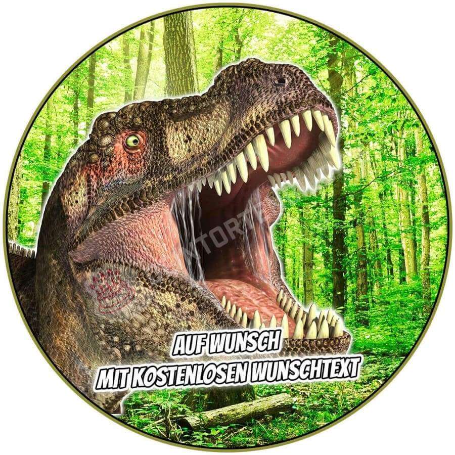 Motiv: Dinosaurier - Deintortenbild.de Tortenaufleger aus Esspapier: Oblate, Zuckerpapier, Fondantpapier