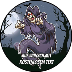 Motiv: Halloween - Cartoon Geist - Deintortenbild.de Tortenaufleger aus Esspapier: Oblatenpapier, Zuckerpapier, Fondantpapier