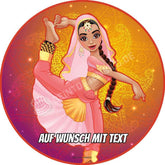Motiv: Indische Tänzerin #2 - Deintortenbild.de Tortenaufleger aus Esspapier: Oblatenpapier, Zuckerpapier, Fondantpapier